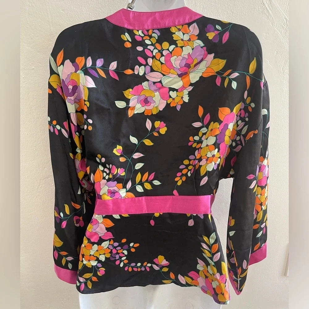 Boston Proper 100% silk kimono top - Picture 4 of 6